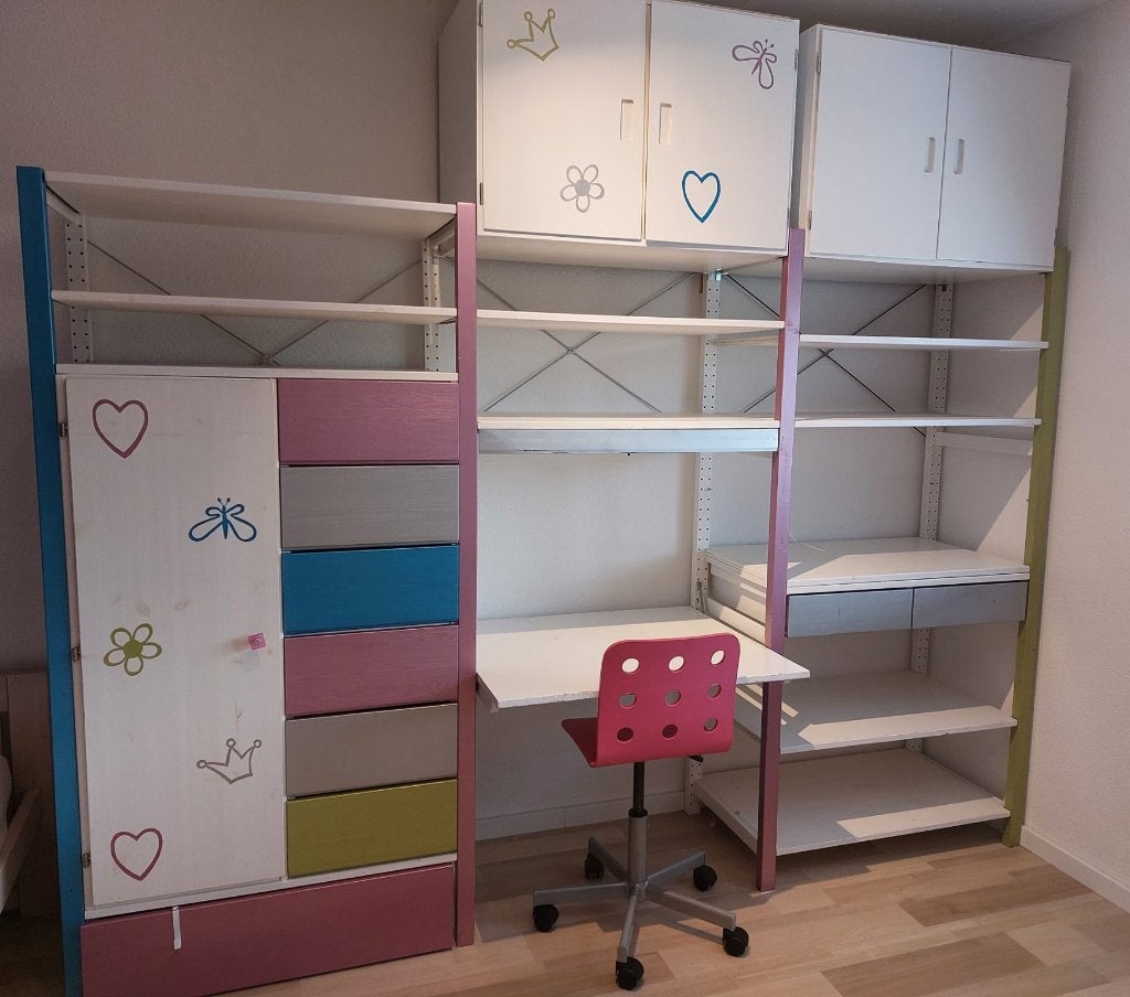 Complete Ikea  IVAR stelling / kinderkamer kasten geverfd, Ophalen, Gebruikt, Kast, 70 cm of meer