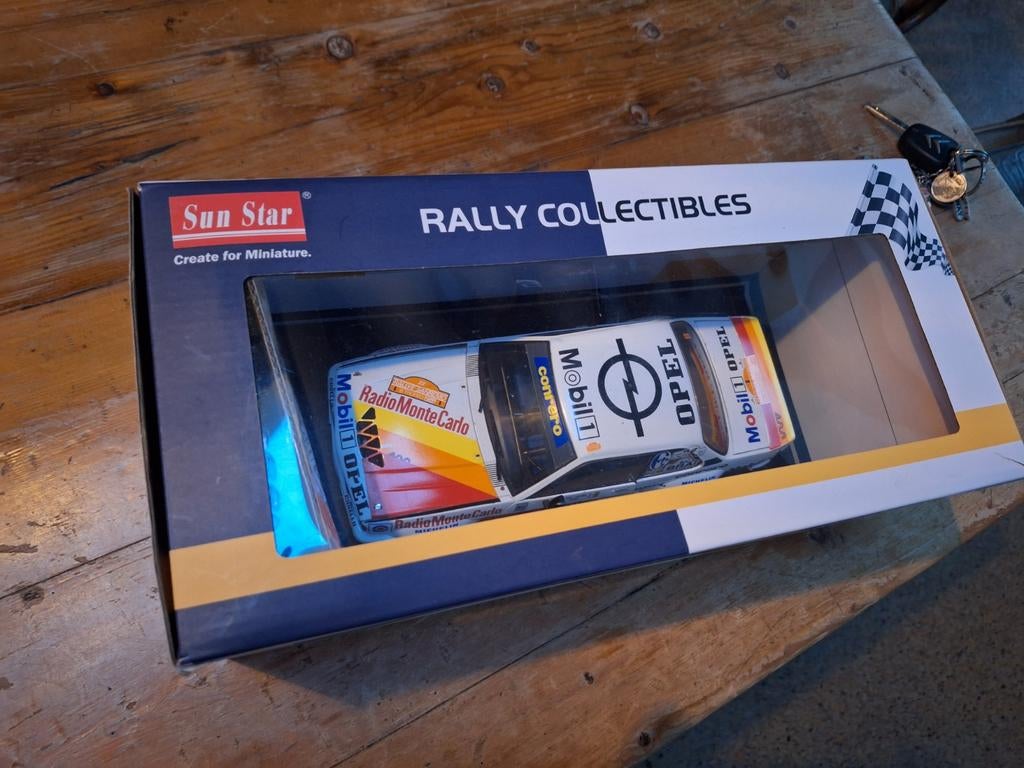 Opel Ascona B Rally Sun Star 1:18 - Zeldzaam model, Hobby en Vrije tijd, Modelauto's | 1:18, Ophalen of Verzenden, Zo goed als nieuw