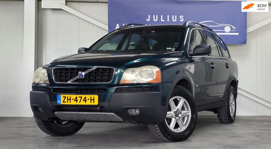 Volvo XC90 2.5 T 5P Volledig Onderhouden Trekhaak DAB+ Camer, Auto's, Gebruikt, Zwart, Stoelverwarming, Leder en Stof