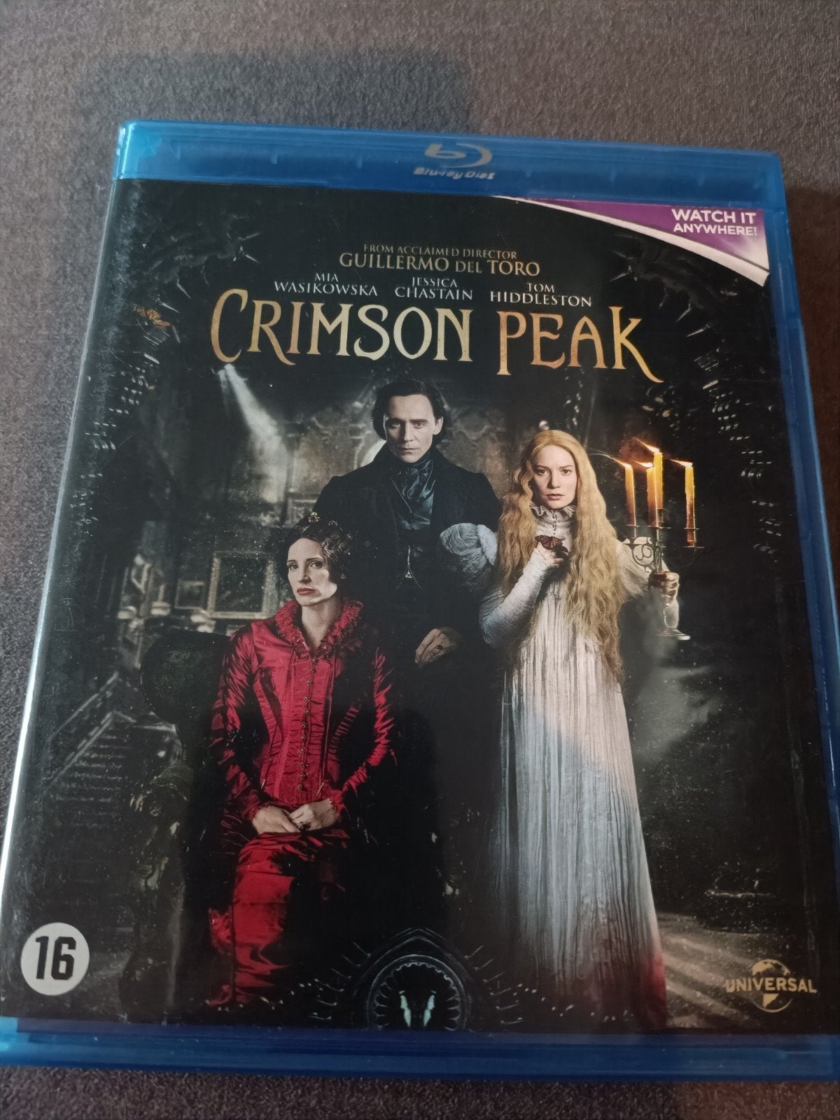 crimson peak - bluray, Cd's en Dvd's, Ophalen of Verzenden, Zo goed als nieuw, Actie