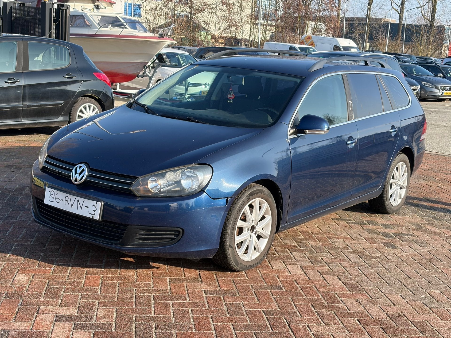 Volkswagen Golf Variant 1.6 TDI Comfortline BlueMotion Airco, Auto's, Volkswagen, Voorwielaandrijving, Euro 5, Gebruikt, Blauw