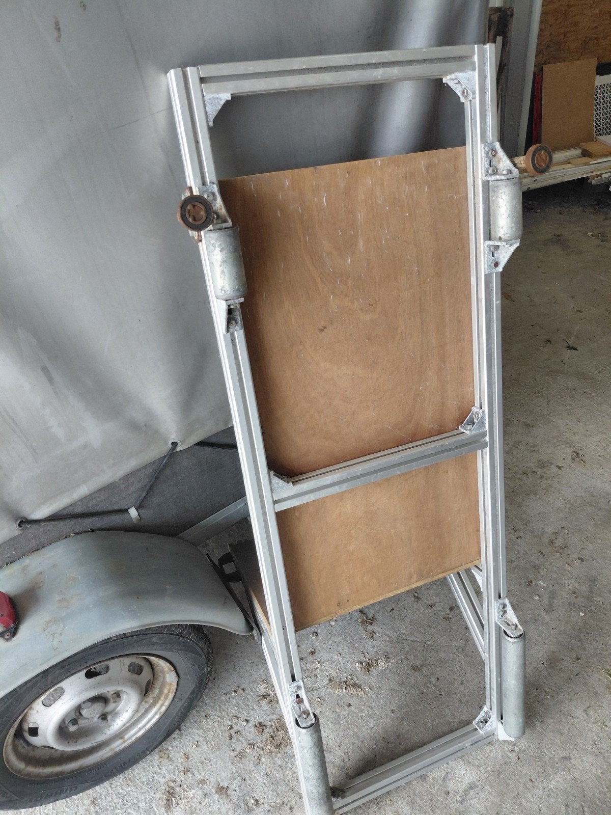 Aluminium Pannenwagen / Werkbank opvouwbaar, Ophalen, Gebruikt