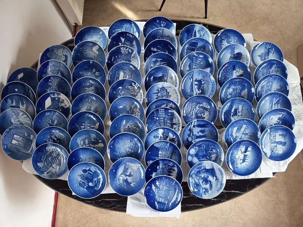 Bing & Grøndalh blauwe porseleinen bordjes in nieuw staat, Ophalen, Nieuw, Porselein, Bord of Schaal