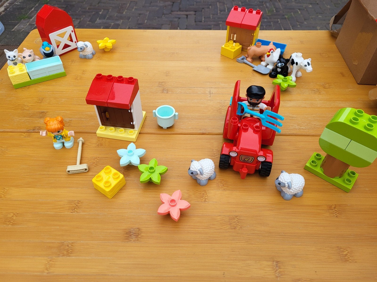 Lego Duplo Boerderij Set met Dieren en Tractor, Kinderen en Baby's, Inclusief minifiguren, Gebruikt, Ophalen of Verzenden, Duplo