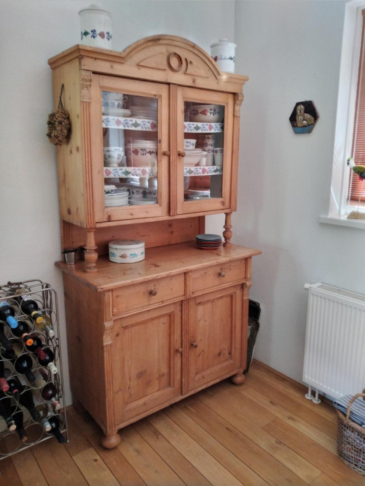 Oud grenen buffetkast, Huis en Inrichting, Kasten | Buffetkasten, Ophalen, Gebruikt, 100 tot 150 cm, 25 tot 50 cm