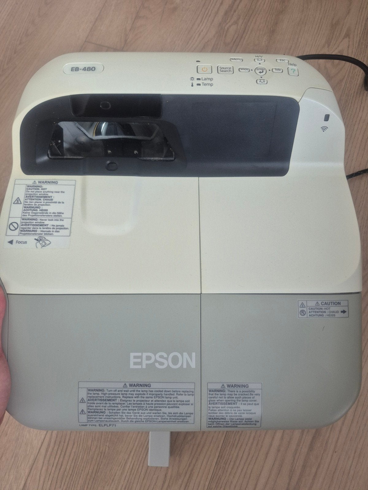 Epson EB-480 beamer - bijna niet gebruikt., Audio, Tv en Foto, Beamers, Epson, Ophalen of Verzenden, Zo goed als nieuw, LCD