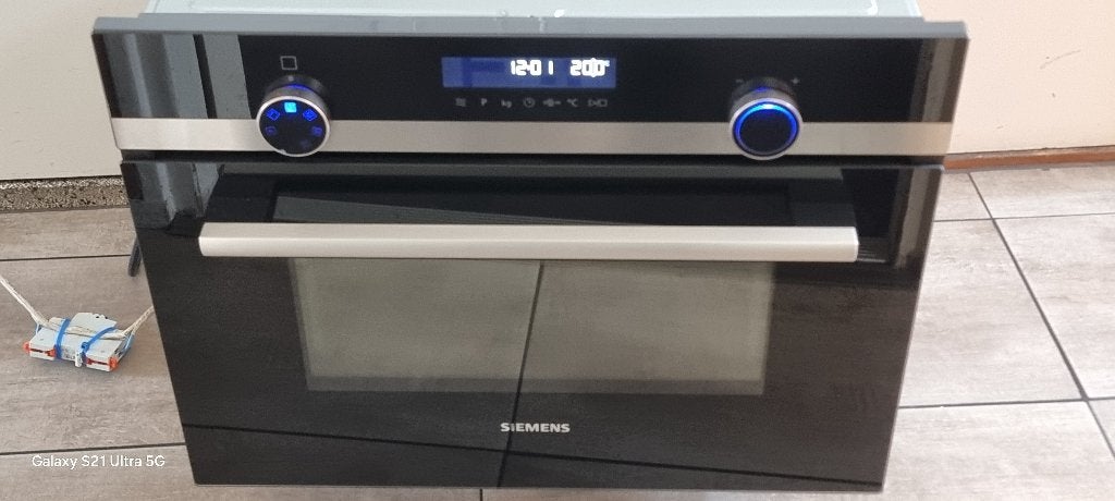 Siemens inbouw oven combi magnetron typenr CM585AMSO/01, Ophalen, Gebruikt, Siemens, Oven met grill