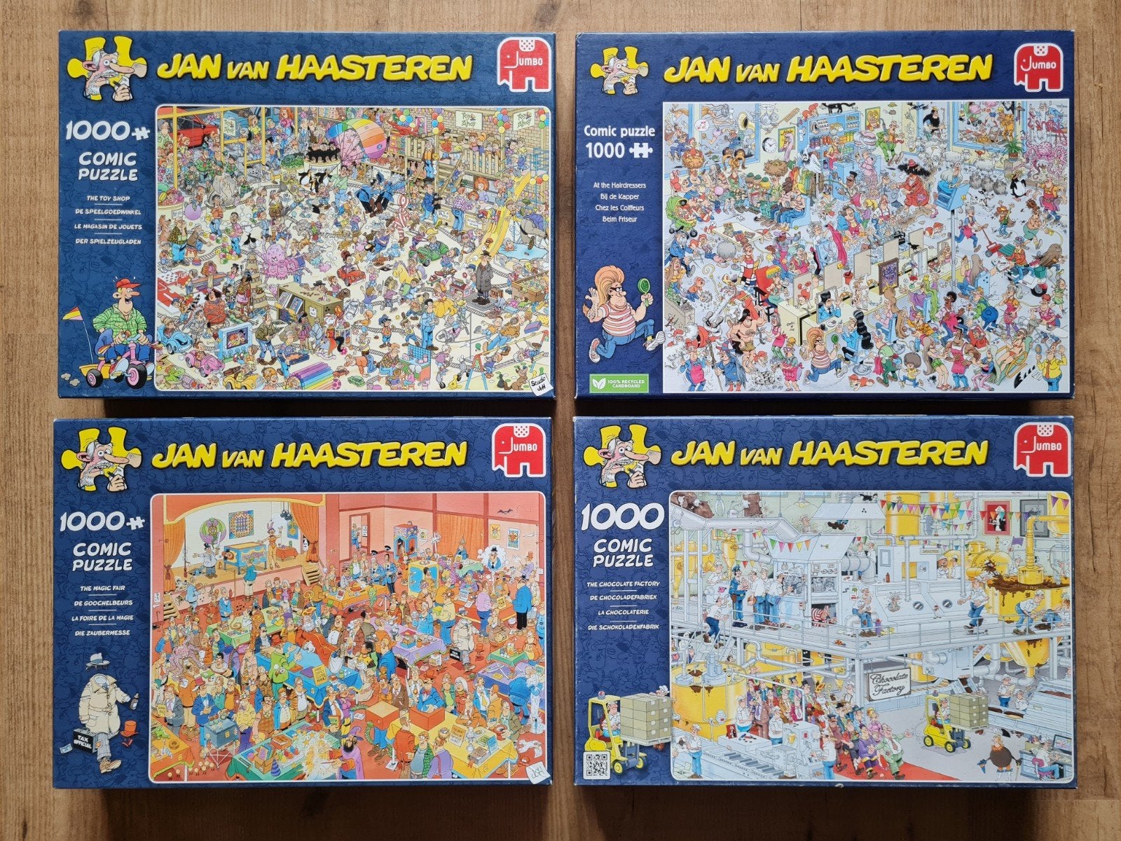 Jan van Haasteren puzzels, Hobby en Vrije tijd, Ophalen of Verzenden, 500 t/m 1500 stukjes, Zo goed als nieuw