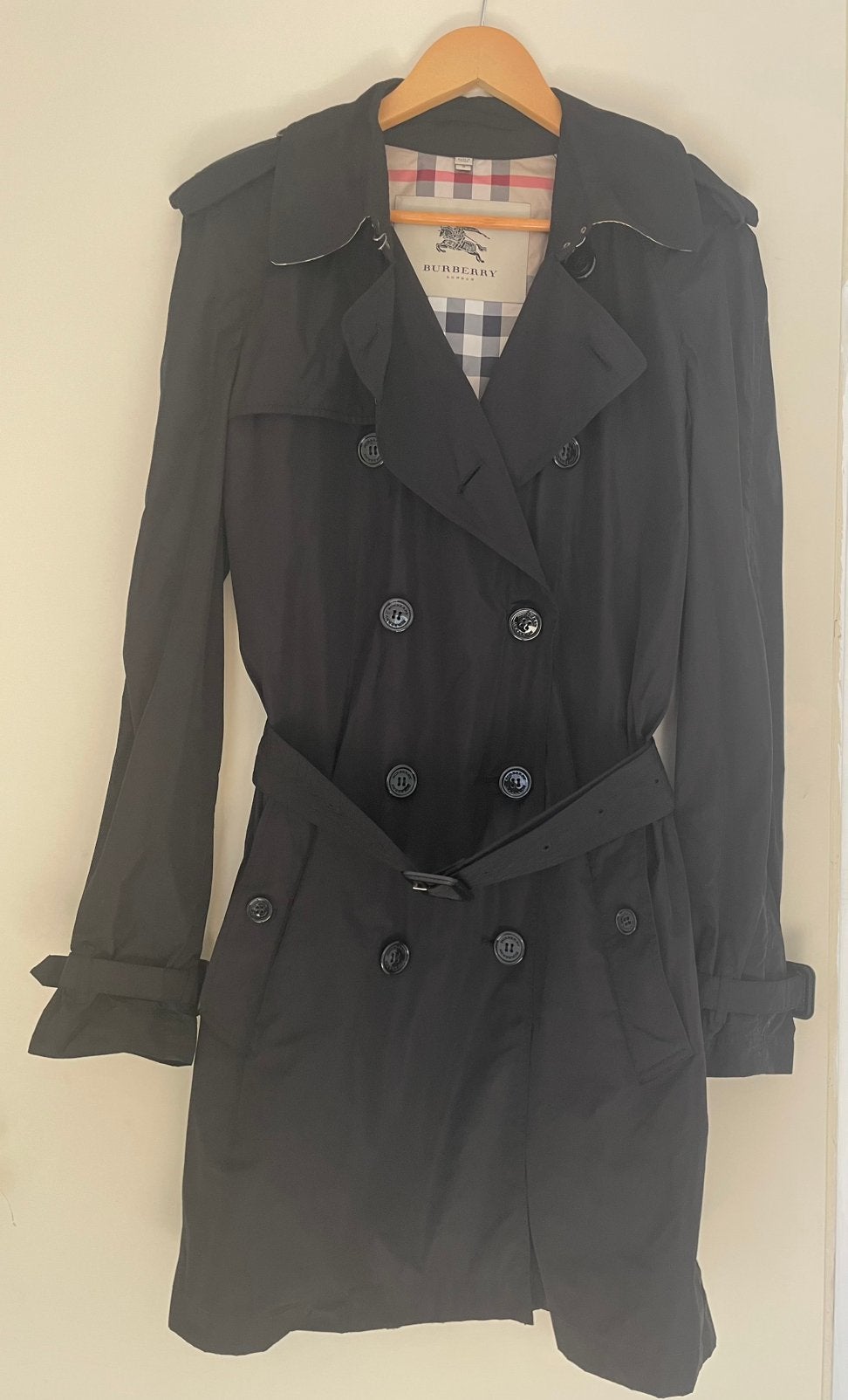 Burberry trenchcoat zwart, Kleding | Dames, Jassen | Zomer, Ophalen of Verzenden, Zo goed als nieuw, Zwart