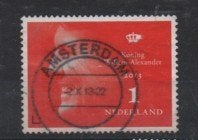 johnz ‹(•¿•)› nl # m0058 koning willem - alexander, Ophalen of Verzenden, Na 1940, Gestempeld