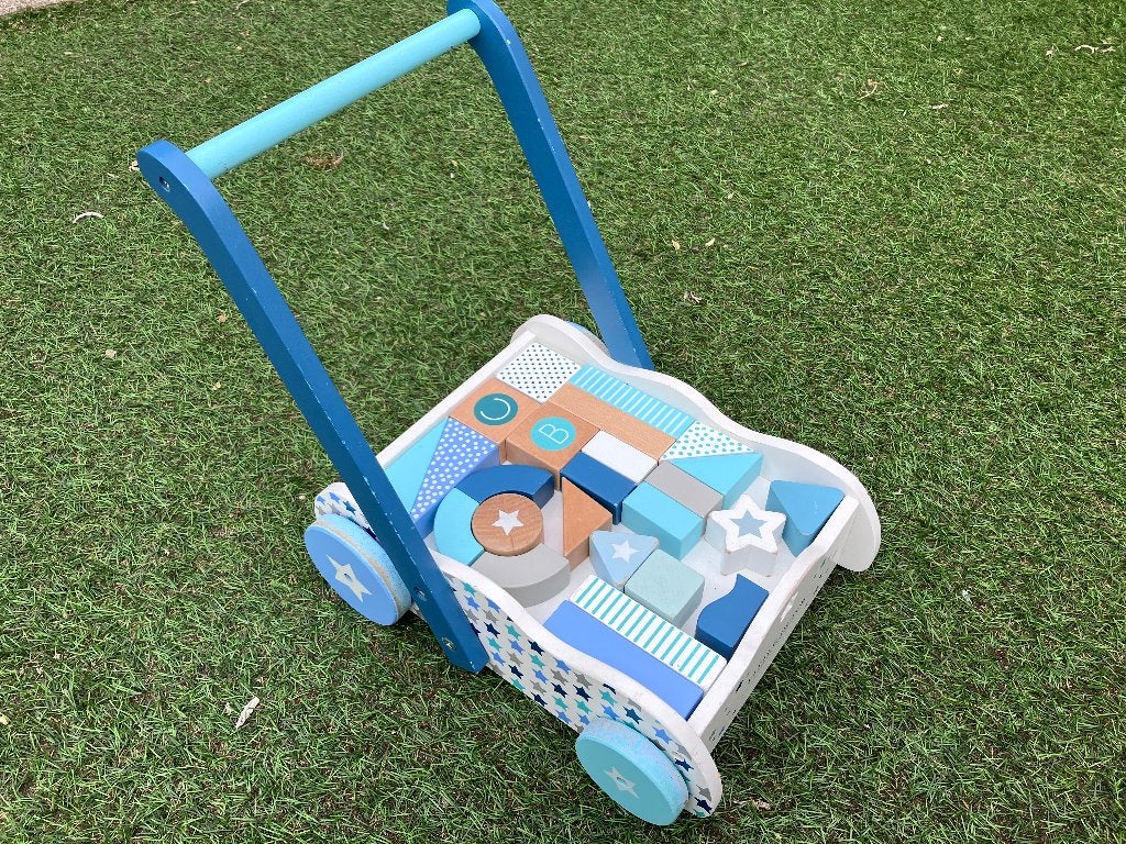 Blokkenwagen, Ophalen, Gebruikt, Duw- of Trekspeelgoed