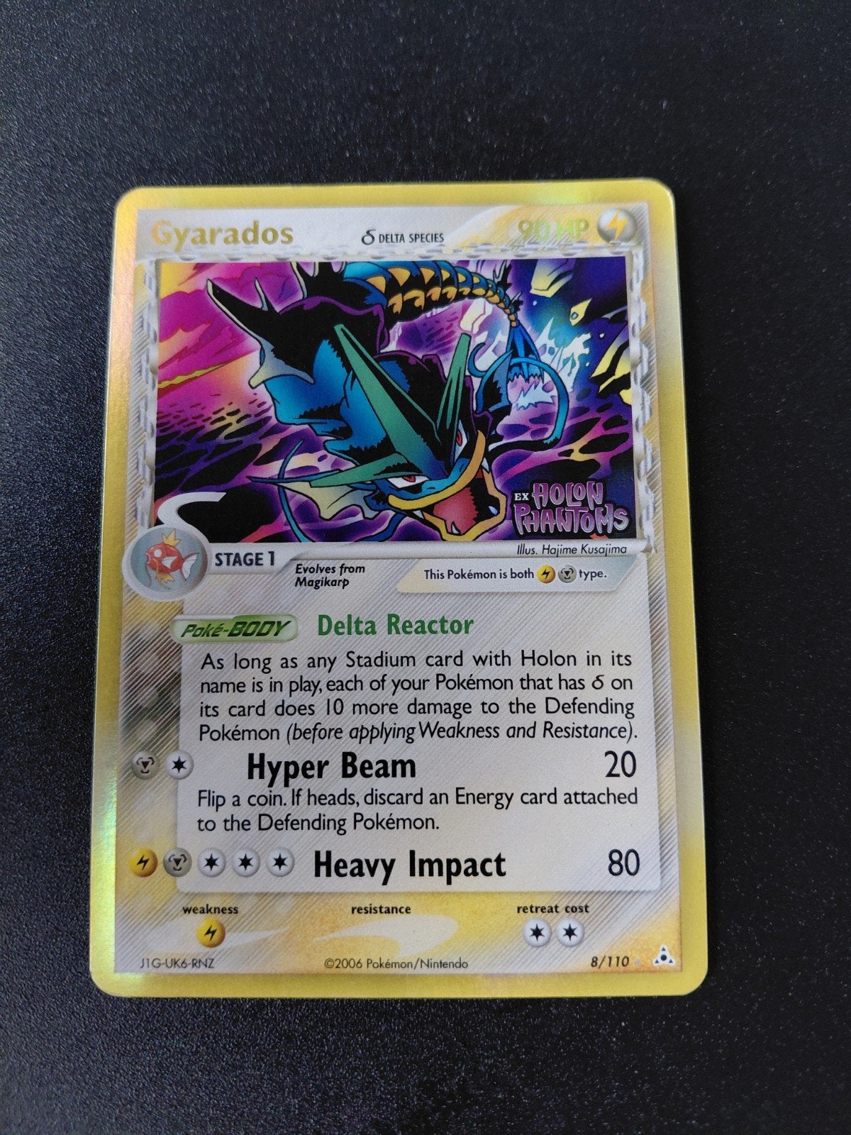 Gyarados EX Holon Phantoms 8/110 Stamped Pokémon Kaart, Ophalen of Verzenden
