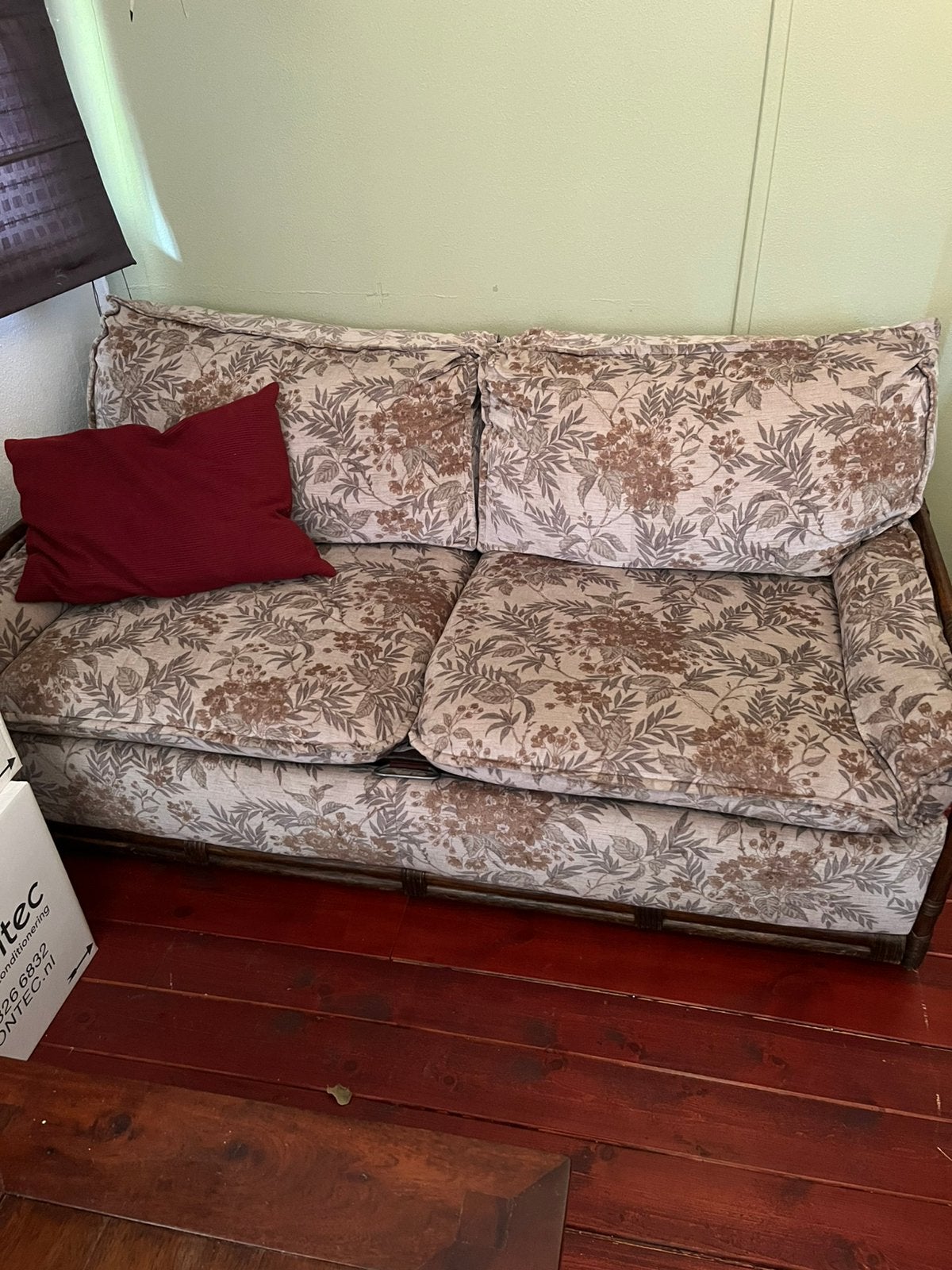 Leuke vintage bank, Huis en Inrichting, Banken | Bankstellen, Ophalen, Gebruikt, Tweepersoons, 75 tot 100 cm