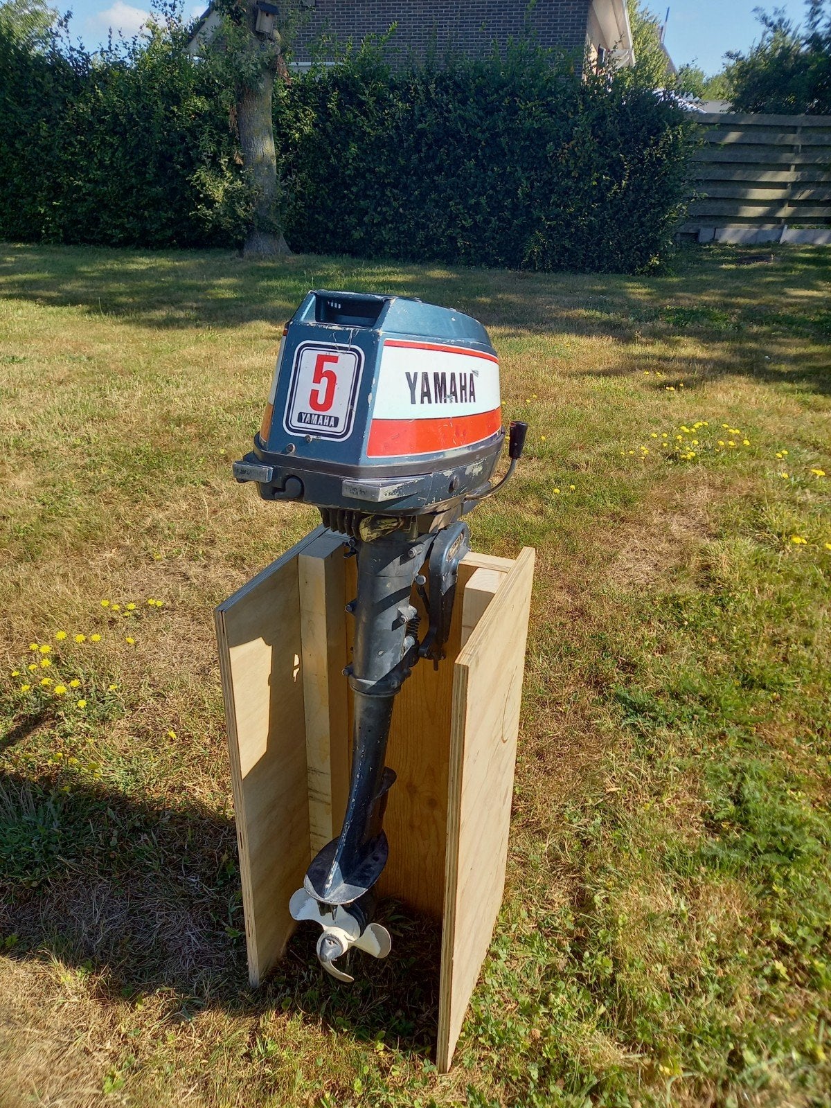 jamaha 5pk buitenboordmotor, Ophalen, Zo goed als nieuw, Motor en Techniek, Motorboot
