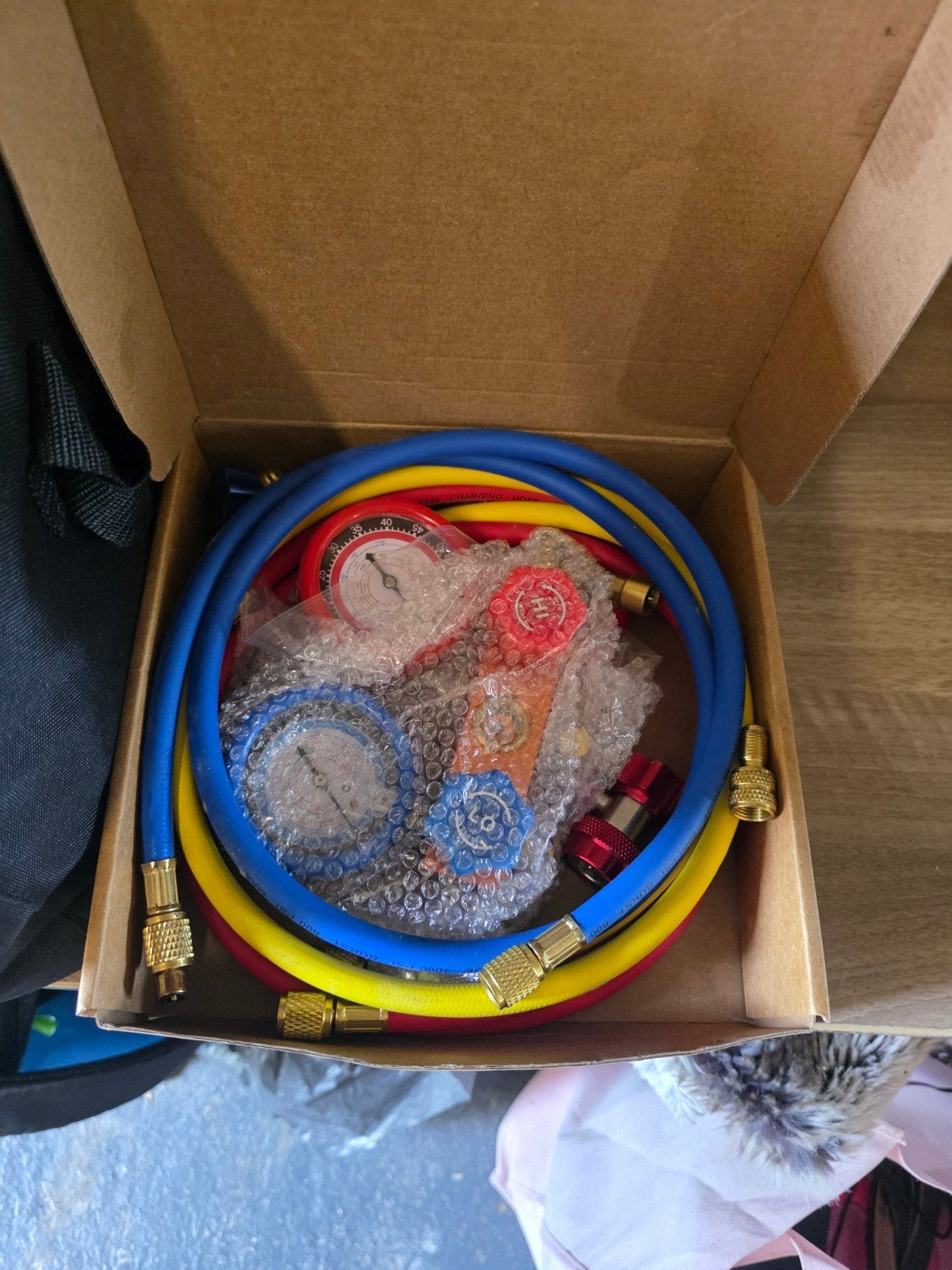 Vevor Vacuümpomp Manifold Gauge Set voor Airco, Ophalen of Verzenden, Zo goed als nieuw