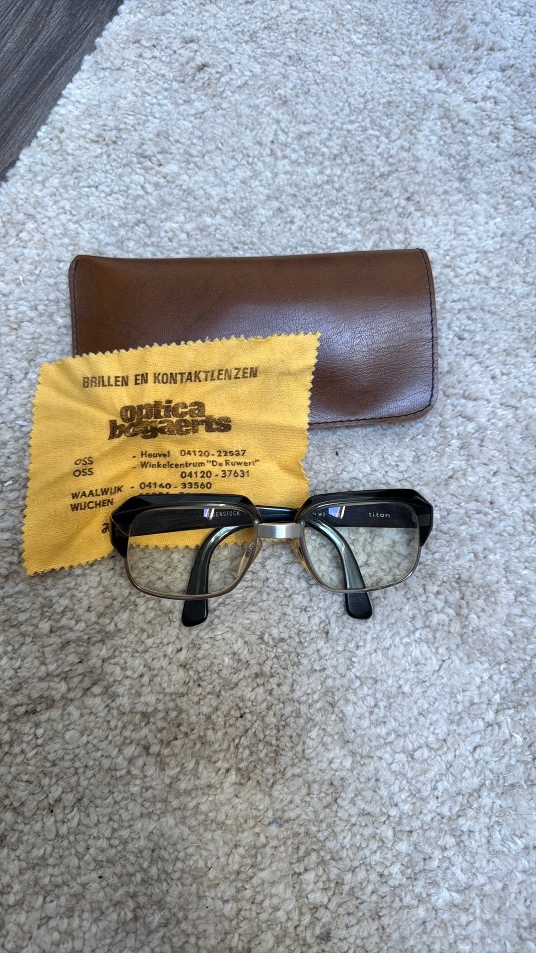 Vintage bril van rodenstock met orginele hoes, Ophalen, Gebruikt