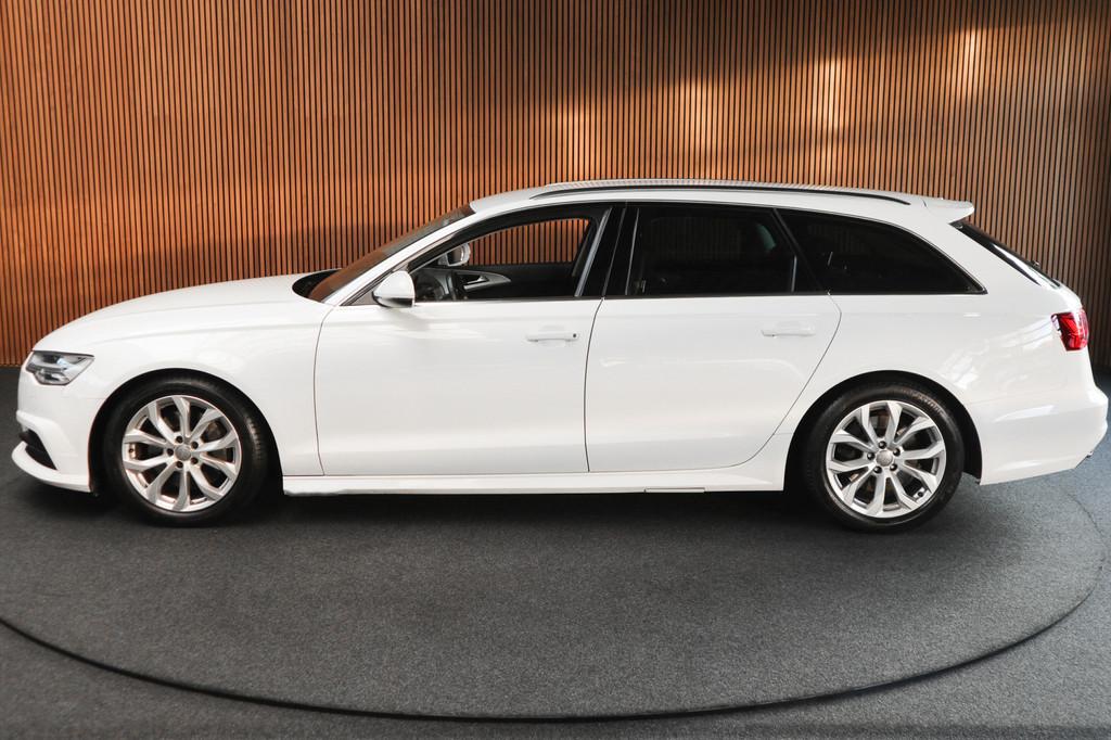 Audi A6 Avant 50 TDI quattro Navi Leer Elektr achterklep PDC, Automaat, 2000 kg, Leder en Stof, Wit