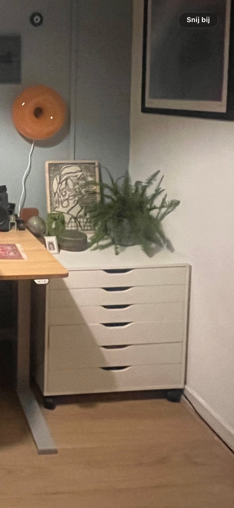 IKEA Alex ladekast op wielen - Wit, 6 laden, Huis en Inrichting, Kasten | Ladekasten, Ophalen, Overige materialen, Gebruikt, 5 laden of meer