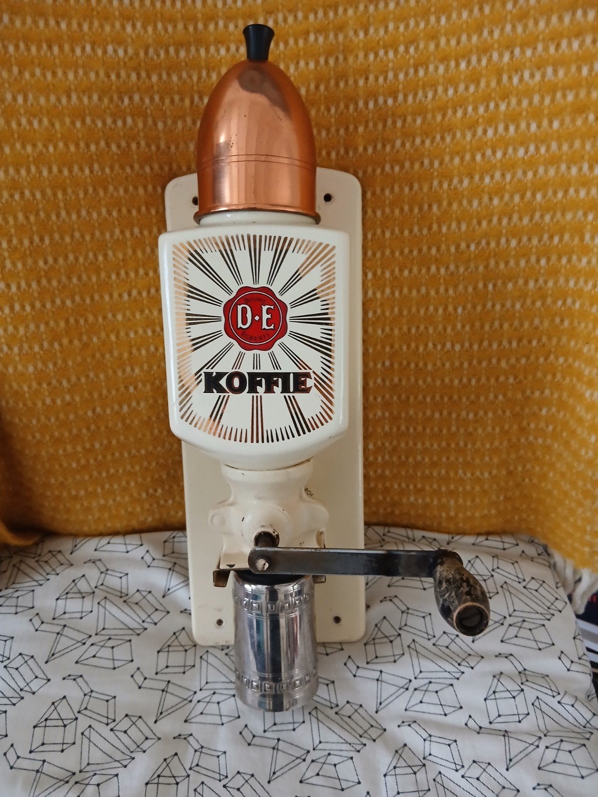 Vintage Douwe Egberts koffiemolen - gratis af te halen, Antiek en Kunst, Ophalen