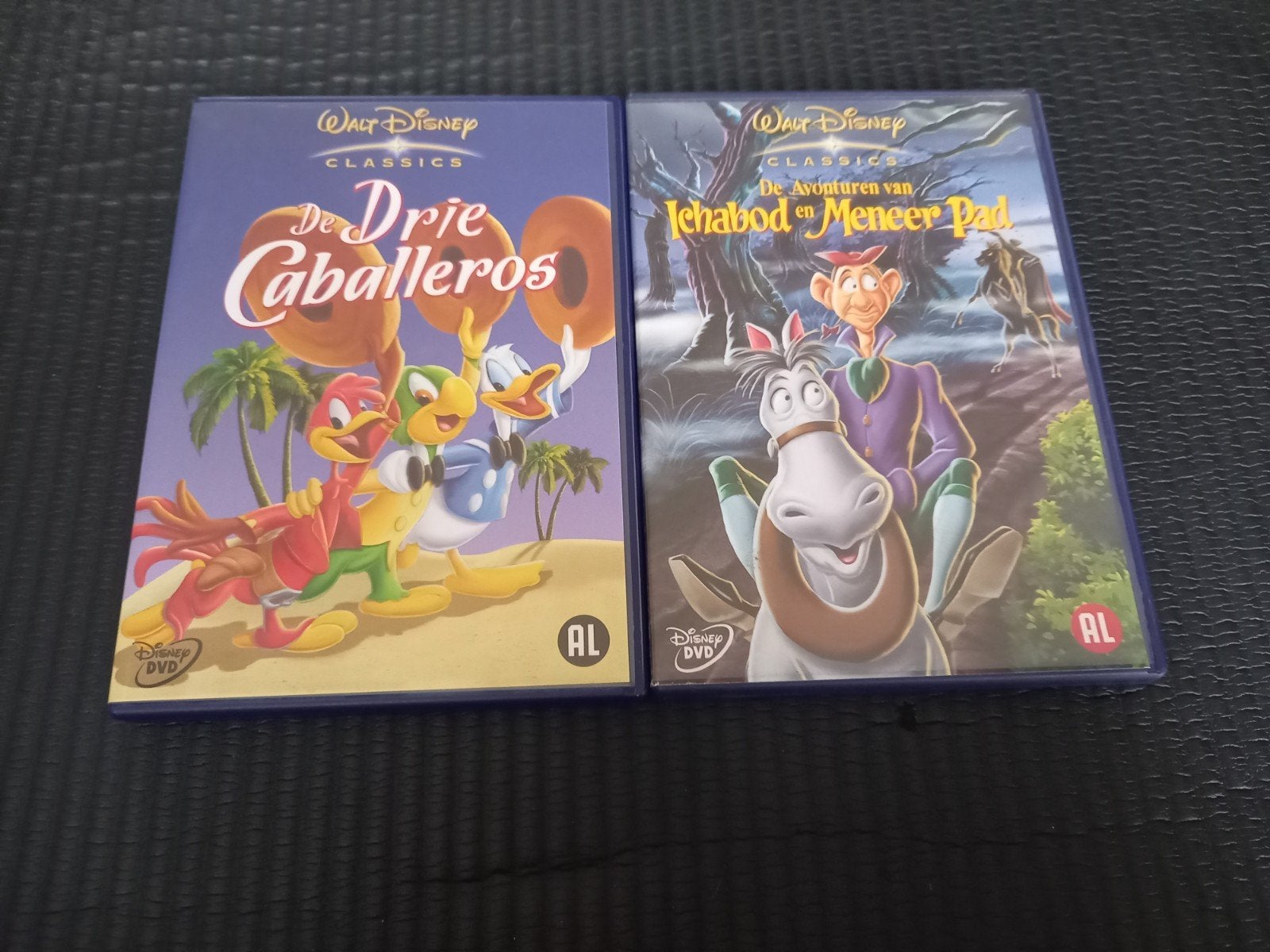 De Avonturen van Ichabod en meneer pad + De Drie Caballeros, Cd's en Dvd's, Dvd's | Tekenfilms en Animatie, Alle leeftijden, Ophalen of Verzenden