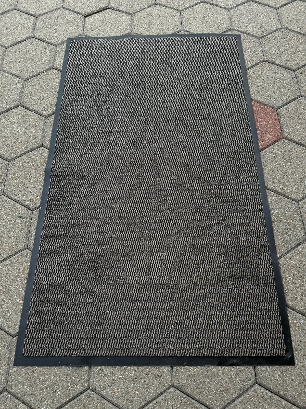 Deurmat 90x150 cm-Schoonloopmat -Antraciet/Zwart-Goede staat, Ophalen, Binnen, Gebruikt, Rubber