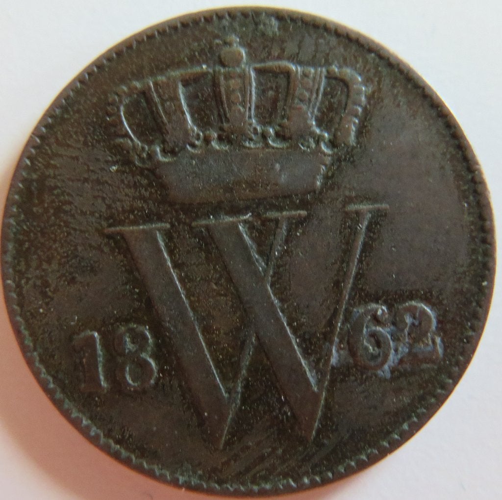Cent 1862, Postzegels en Munten, Verzenden, Koning Willem III, 1 cent, Losse munt