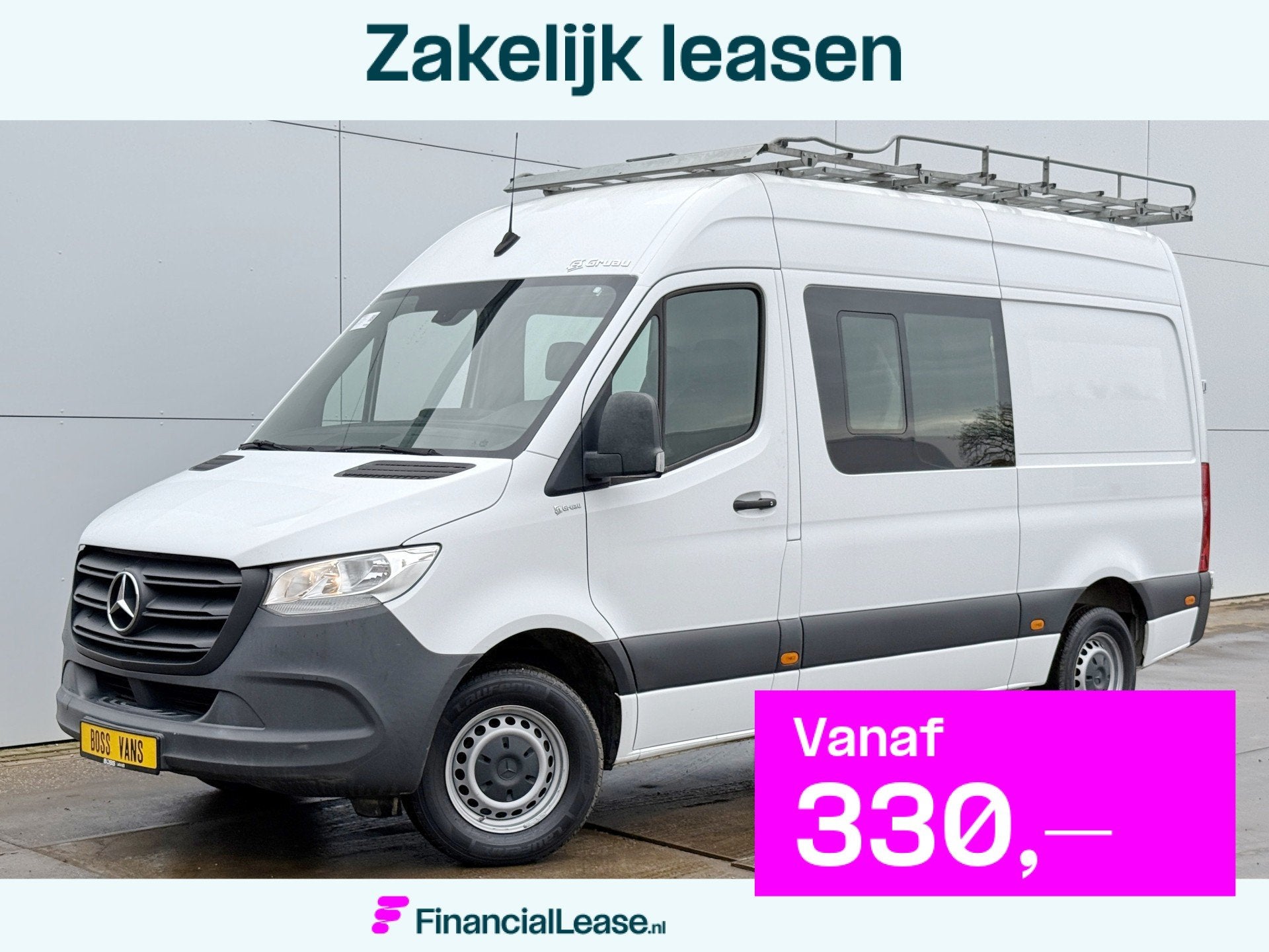 Mercedes-Benz Sprinter 314 2.2 CDI L2H2 Dubbele Cabine 6-per, Gebruikt, 4 cilinders, Wit, Mercedes-Benz