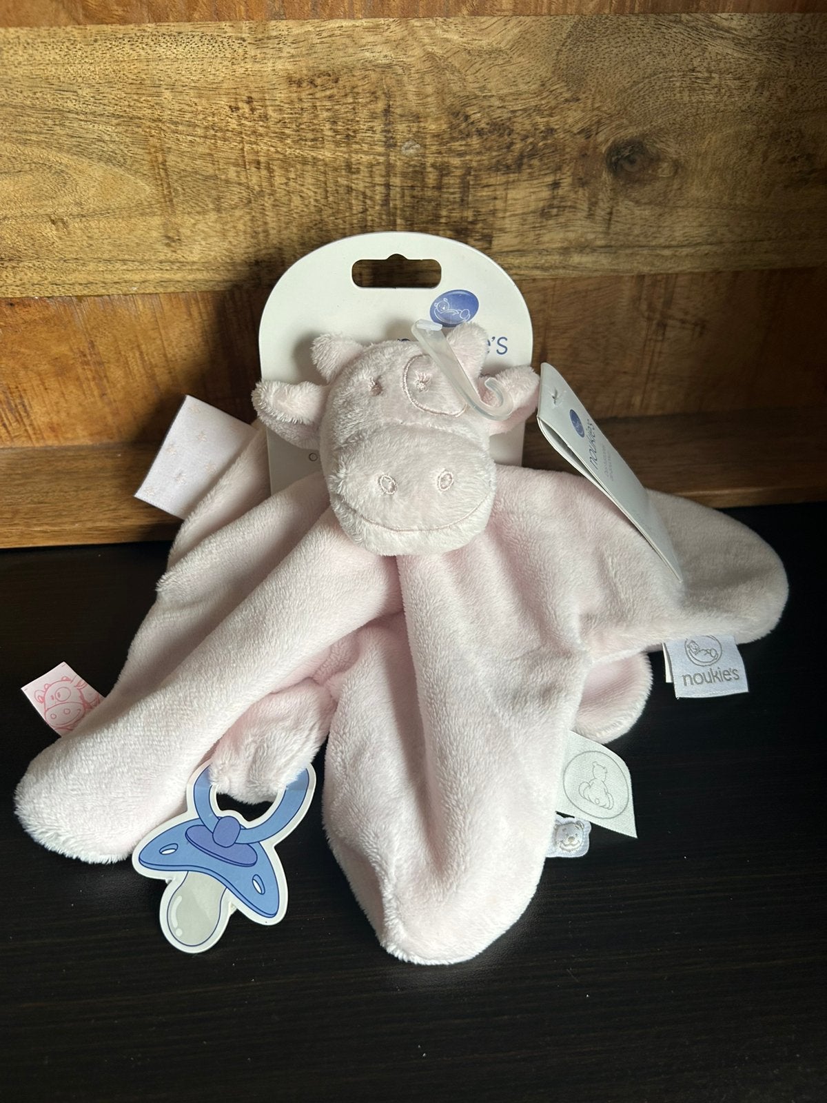 Noukies koe knuffeldoekje knuffeldoek knuffel nieuw, Verzenden, Nieuw, Koe