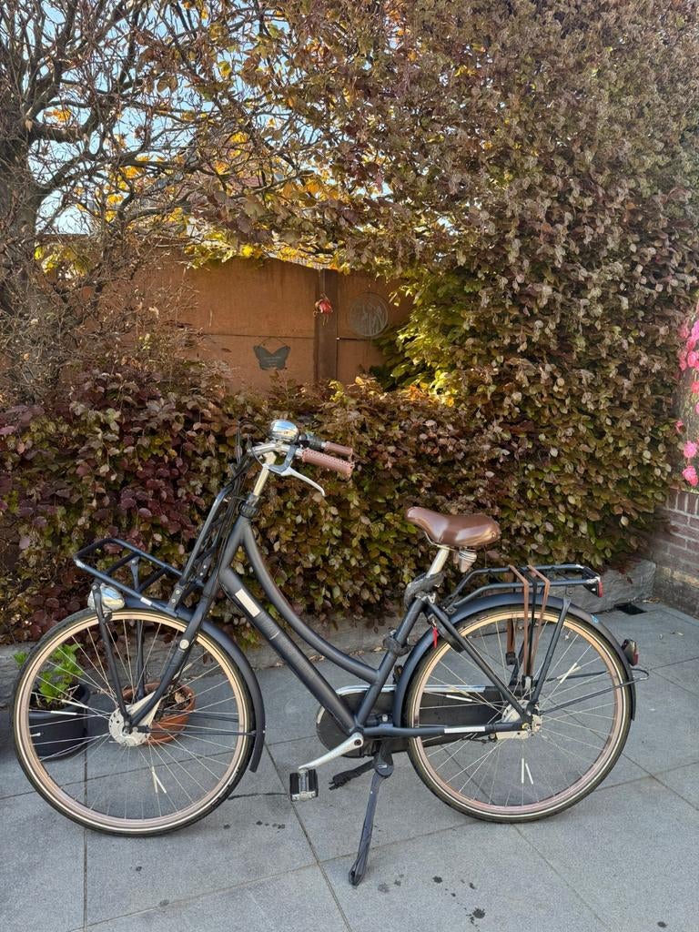 Cortina Transport U4 mat blauw stadsfiets, Fietsen en Brommers, Fietsen | Dames | Damesfietsen, Gebruikt, Versnellingen, 50 tot 53 cm