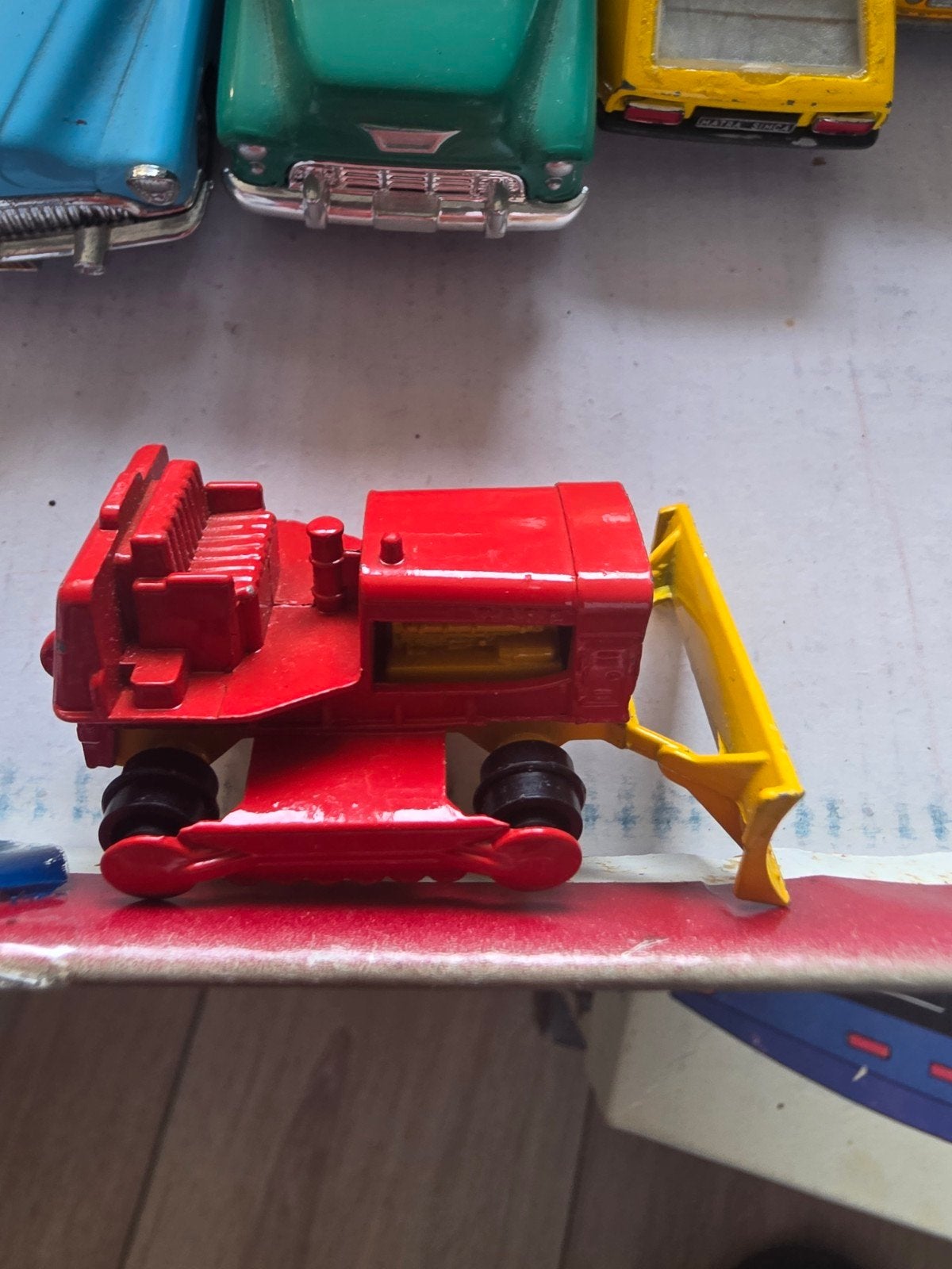 Matchbox No. 16 Case Tractor - Vintage Rood/Geel, Ophalen of Verzenden, Gebruikt