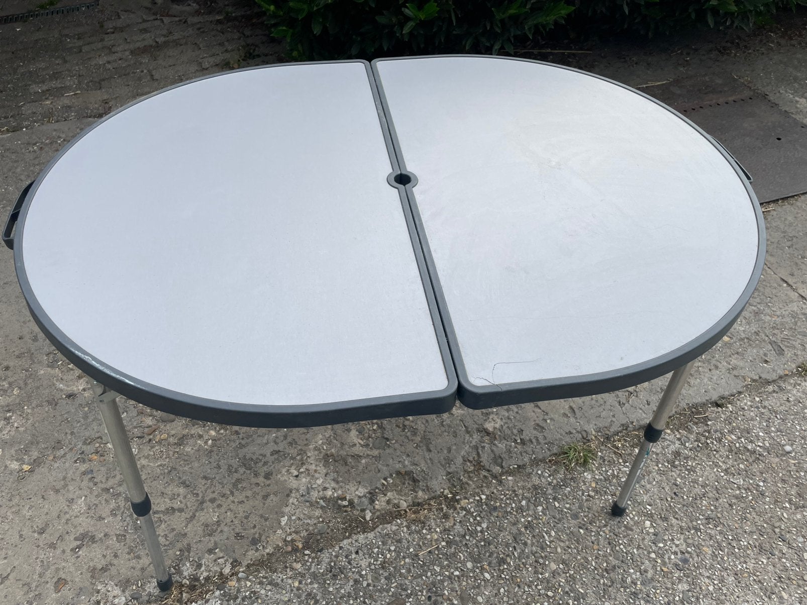 Camping tafel Crespo met verstelbare poten, Ophalen, Zo goed als nieuw, Campingtafel