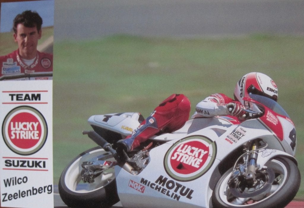 Wilco Zeelenberg van team Suzuki op nieuwe ansichtkaart, Verzenden, 1980 tot heden, Ongelopen, Sport en Spel
