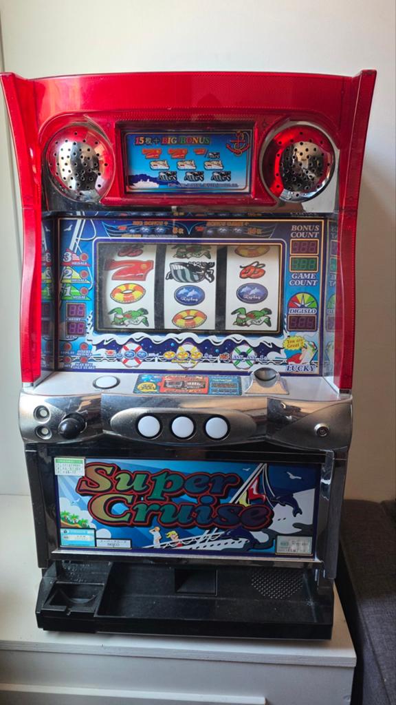 Belco Super Cruise Japanse Slotmachine., Verzamelen, Automaten | Gokkasten en Fruitautomaten, Overige munten, Ophalen, Gebruikt