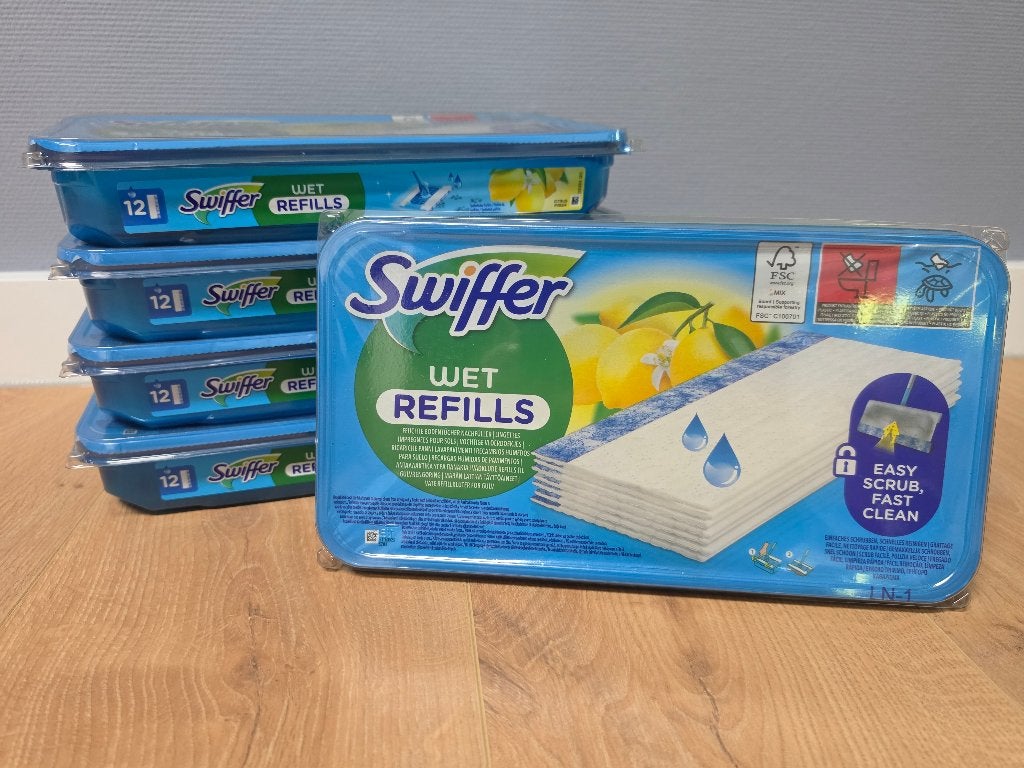 Swiffer Wet Refills (5x12 doekjes), Ophalen of Verzenden, Schoonmaakmiddel