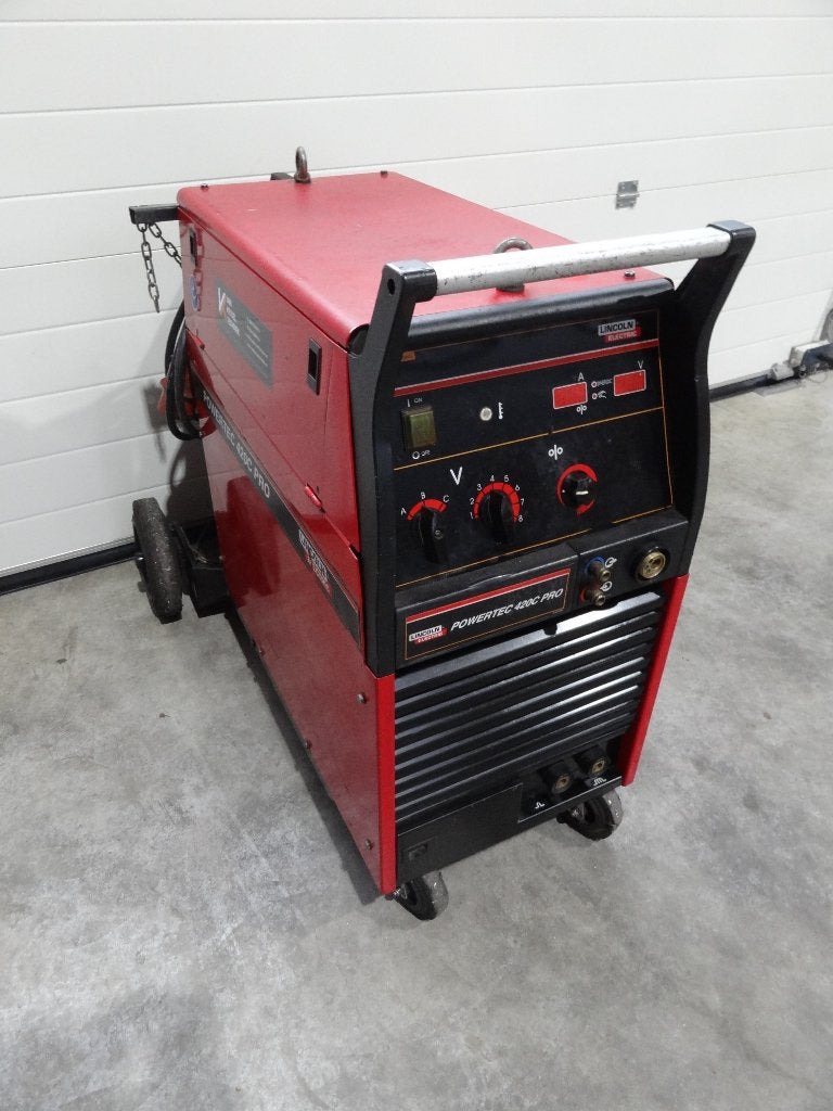 Mig/Mag lasapparaat Lincoln Powertec 420C Pro WTGK Synergic, Ophalen of Verzenden, Zo goed als nieuw, 250 ampère of meer, Co2