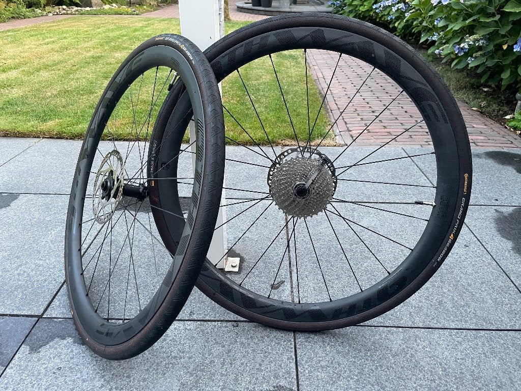 9th Wave Avalon 36 Carbon Disc wielset, Zo goed als nieuw, Racefiets, Ophalen, Wiel