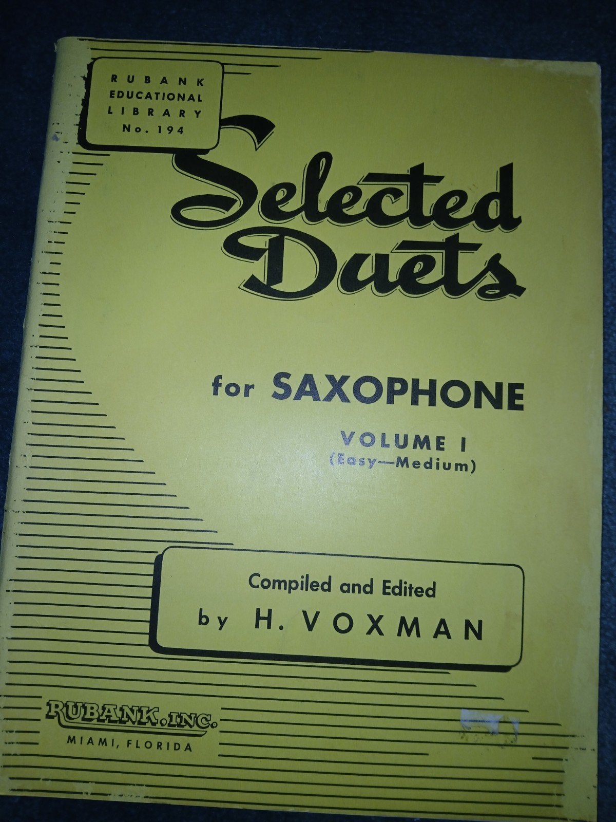Selected Duets for Saxophone Volume I (Easy-Medium), Gebruikt, Verzenden, Overige genres, Saxofoon