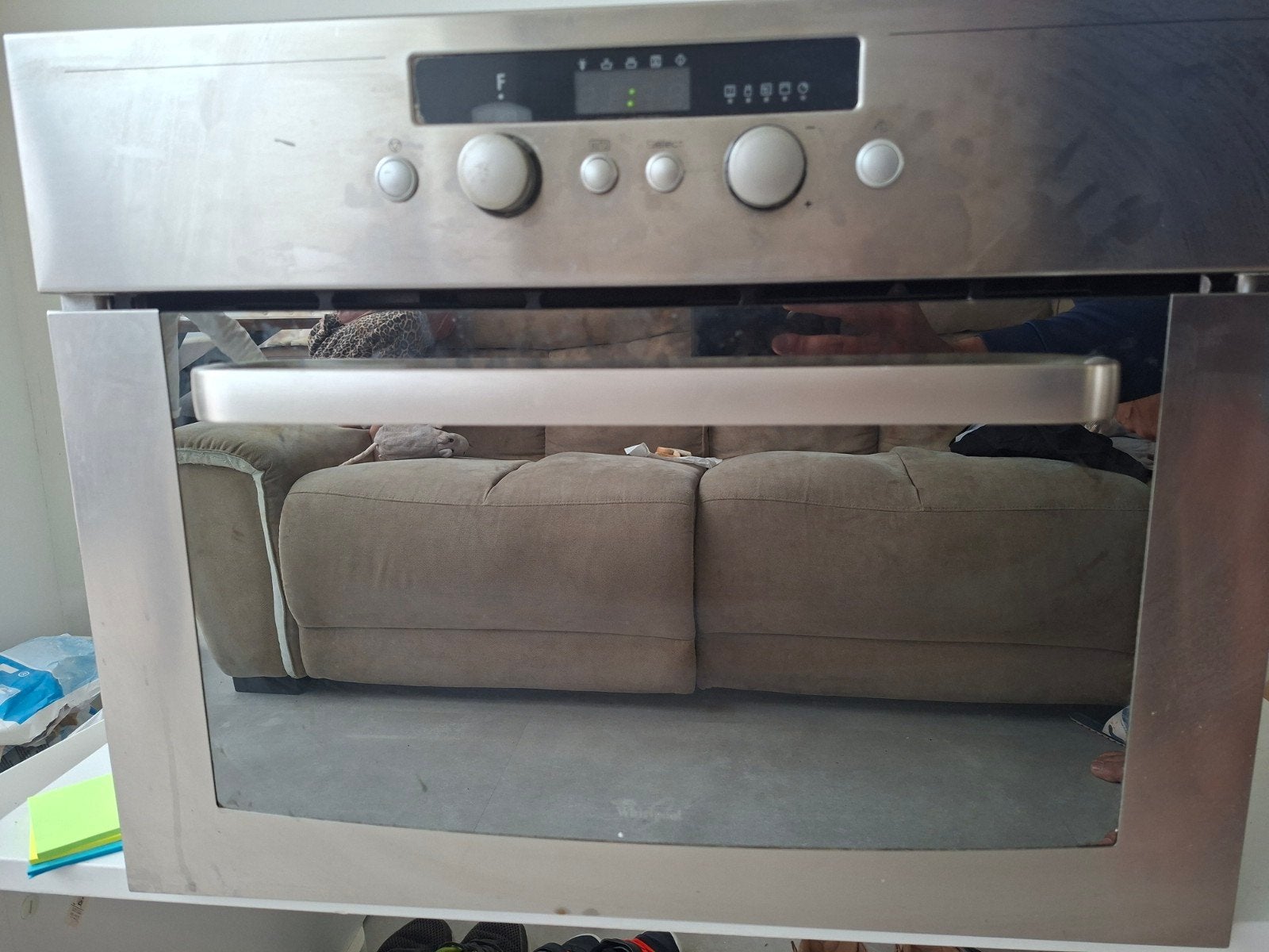 Inbouw oven - RVS - Gebruikt, Oven, Ophalen of Verzenden, Inbouw, 55 tot 60 cm