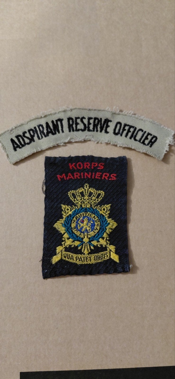 Emblemen Korps Mariniers Nederland, Verzamelen, Militaria | Algemeen, Ophalen of Verzenden, Marine, Nederland, Embleem of Badge