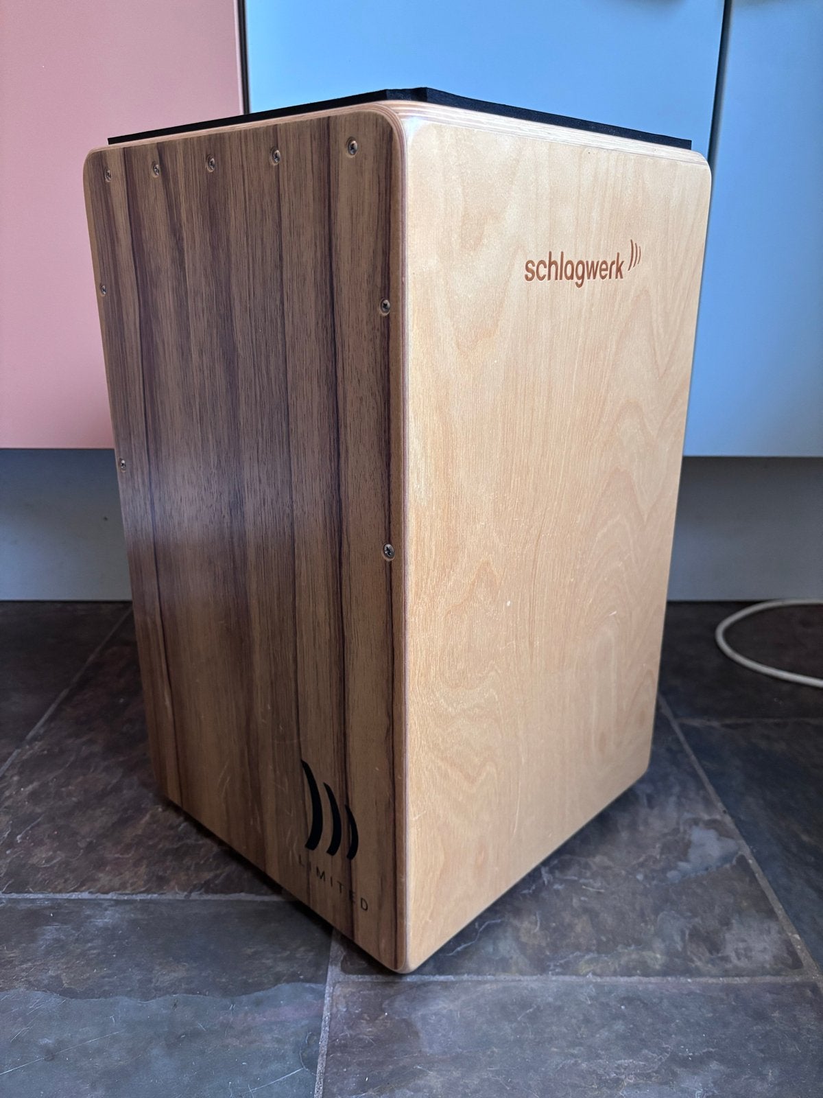 Schlagwerk Cajon met Millenium draagtas, Ophalen of Verzenden, Gebruikt, Overige soorten
