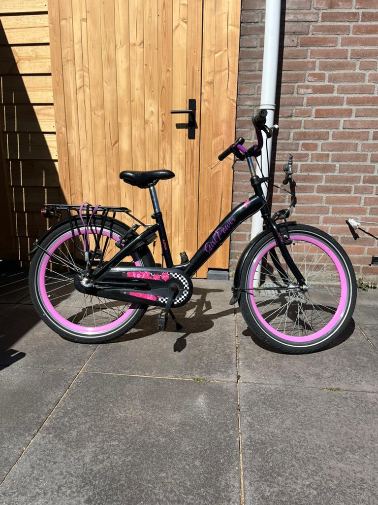 Zeer nette kinderfiets  (meisje), Fietsen en Brommers, Fietsen | Meisjes, Ophalen, Zo goed als nieuw, 22 inch, Versnellingen