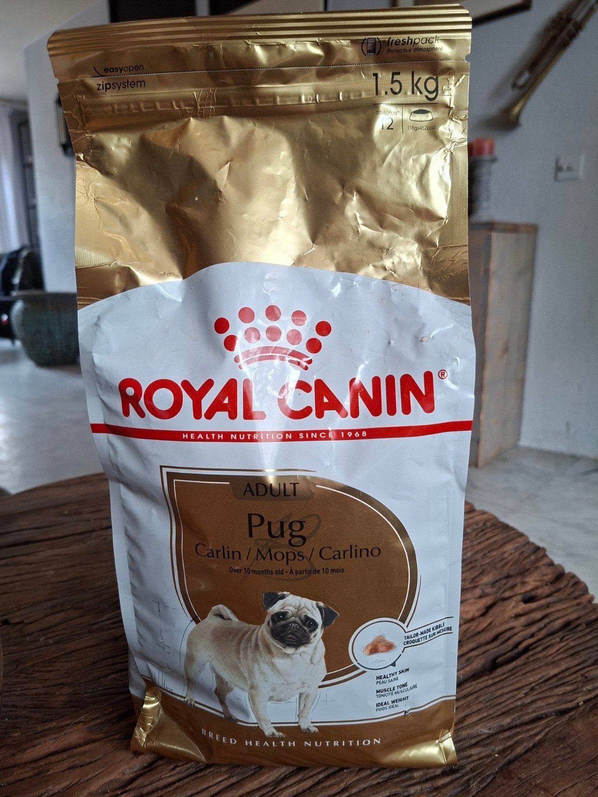 Royal Canin Adult Pug 1.5 kilo gesloten verpakking, Dieren en Toebehoren, Ophalen of Verzenden, Hond