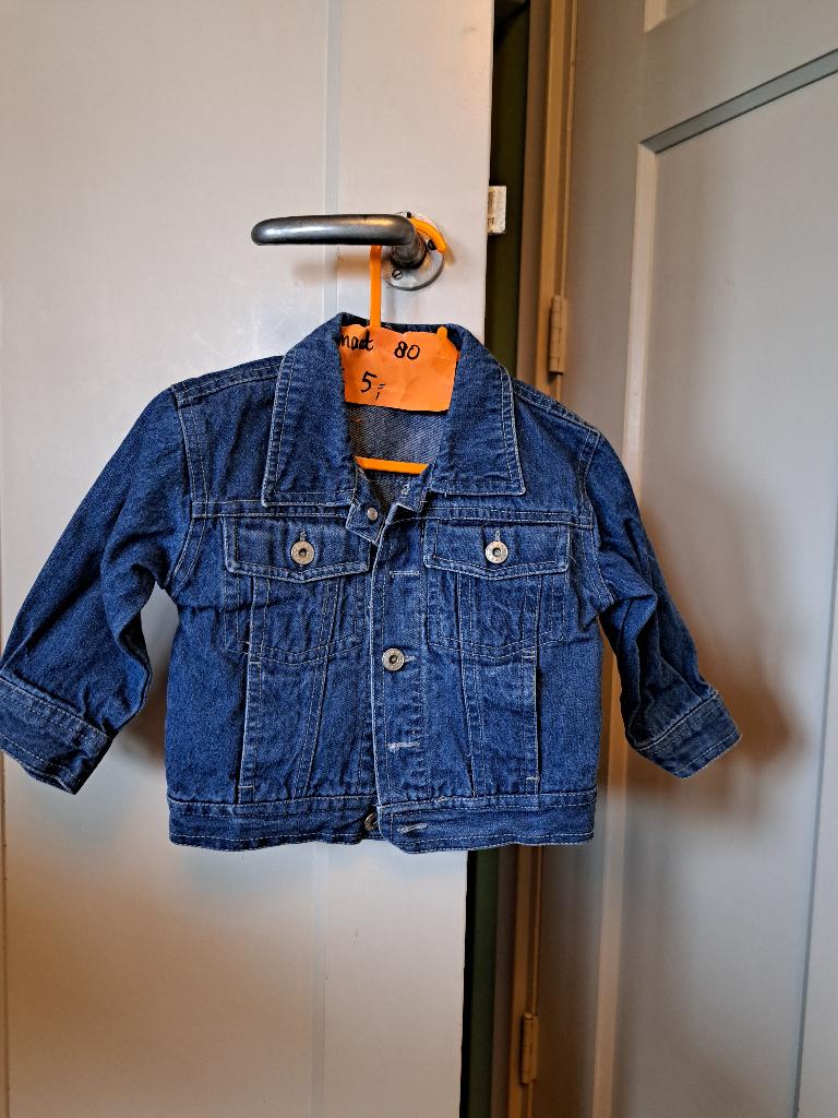 zomerjasje kind maat 80 spijkerjasje donkerblauw, Kinderen en Baby's, Babykleding | Maat 80, Ophalen of Verzenden, Zo goed als nieuw