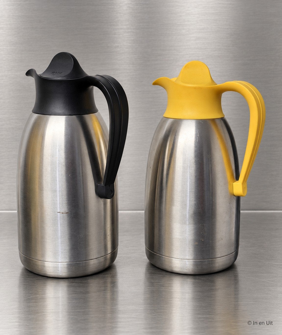 2x Cater Profi isolatie kan, thermoskan koffie en thee 2 lit, Metaal, Overige merken, V, V