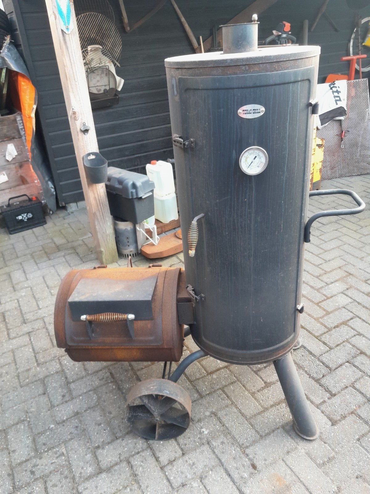 Texas Grill Rookoven / Rookton, Tuin en Terras, Ophalen, Gebruikt, Texas Grill