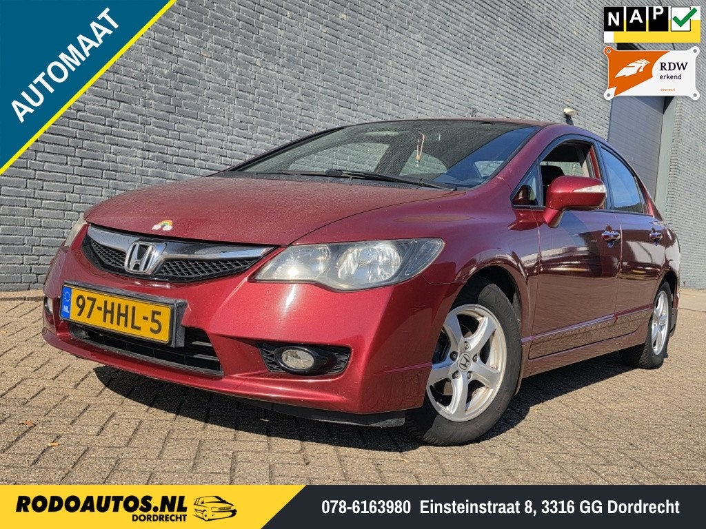 Honda Civic 1.3 Hybrid Automaat Leer/Airco ✅ (bj 2008), Auto's, Honda, Automaat, Gebruikt, Bedrijf, Hybride Elektrisch/Benzine