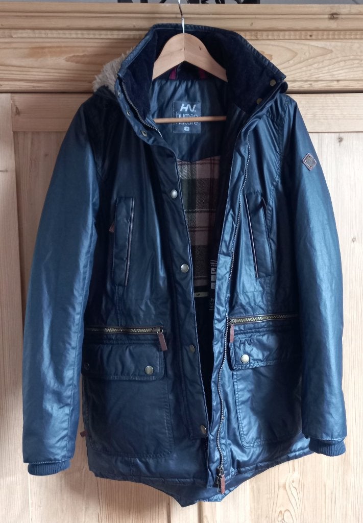 Human Nature donkerblauwe winter- /outdoor jas M, Maat 38/40 (M), Blauw, Ophalen of Verzenden, Zo goed als nieuw