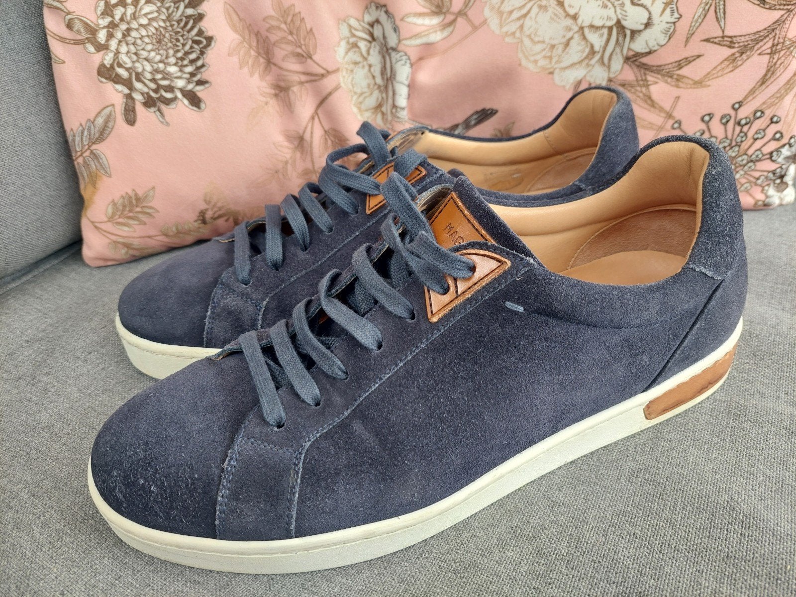 Magnanni sneakers, zo goed als nieuw, soepel leder, maat 42, Kleding | Heren, Schoenen, Blauw, Ophalen of Verzenden, Magnanni