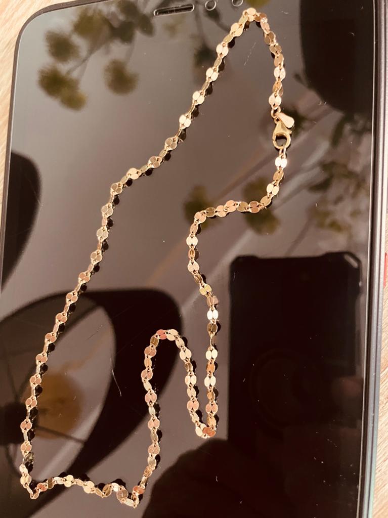 Gouden unieke ketting., Ophalen of Verzenden, Zo goed als nieuw, Goud