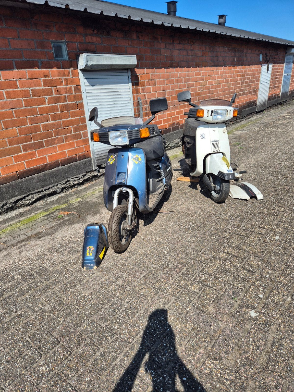 2x Peugeot SC scooters voor onderdelen of opknappen, Fietsen en Brommers, Ophalen, Gebruikt, Overige modellen, Maximaal 45 km/u